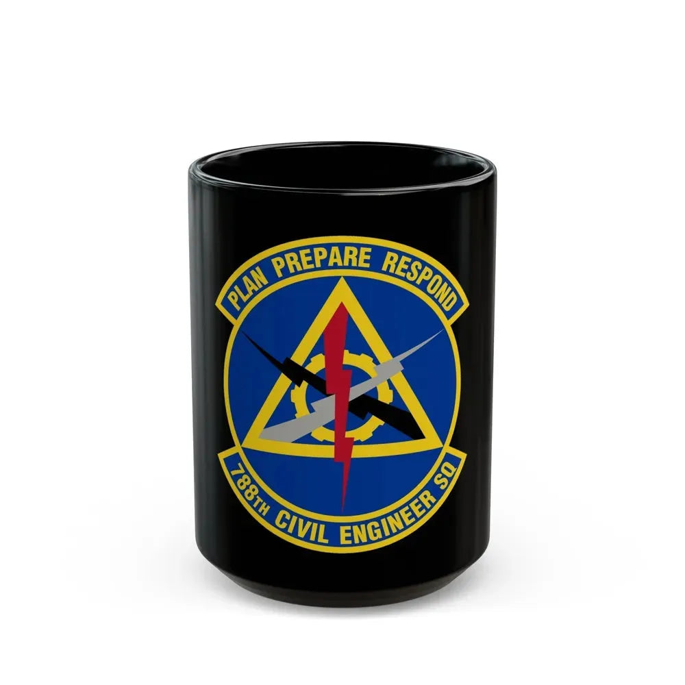 788 Civil Engineer Squadron AFMC (U.S. Air Force) Black Coffee Mug 15oz - Go Mug Yourself