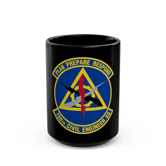 788 Civil Engineer Squadron AFMC (U.S. Air Force) Black Coffee Mug 15oz - Go Mug Yourself
