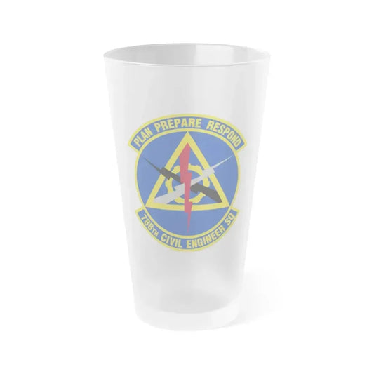 788 Civil Engineer Squadron AFMC (U.S. Air Force) Frosted Pint Glass 16oz 16oz Frosted - Go Mug Yourself