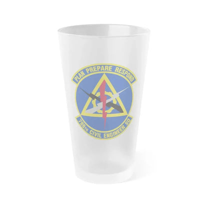 788 Civil Engineer Squadron AFMC (U.S. Air Force) Frosted Pint Glass 16oz 16oz Frosted - Go Mug Yourself