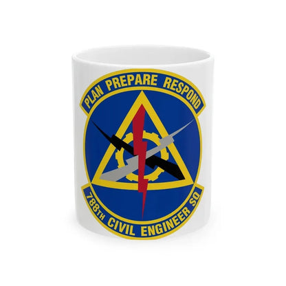 788 Civil Engineer Squadron AFMC (U.S. Air Force) White Coffee Mug 11oz - Go Mug Yourself