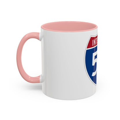 Interstate 55 (U.S. Highways) Accent Coffee Mug