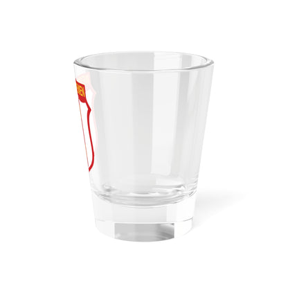 Fictional chevron of the 30th SS-Grenadier-Division (Belarus) (Coat of Arms) Shot Glass 1.5oz
