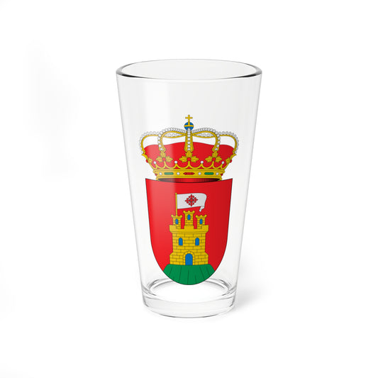 Escudo de Alcolea de Calatrava Ciudad Real (Spain) (Coat of Arms) Pint Glass 16oz