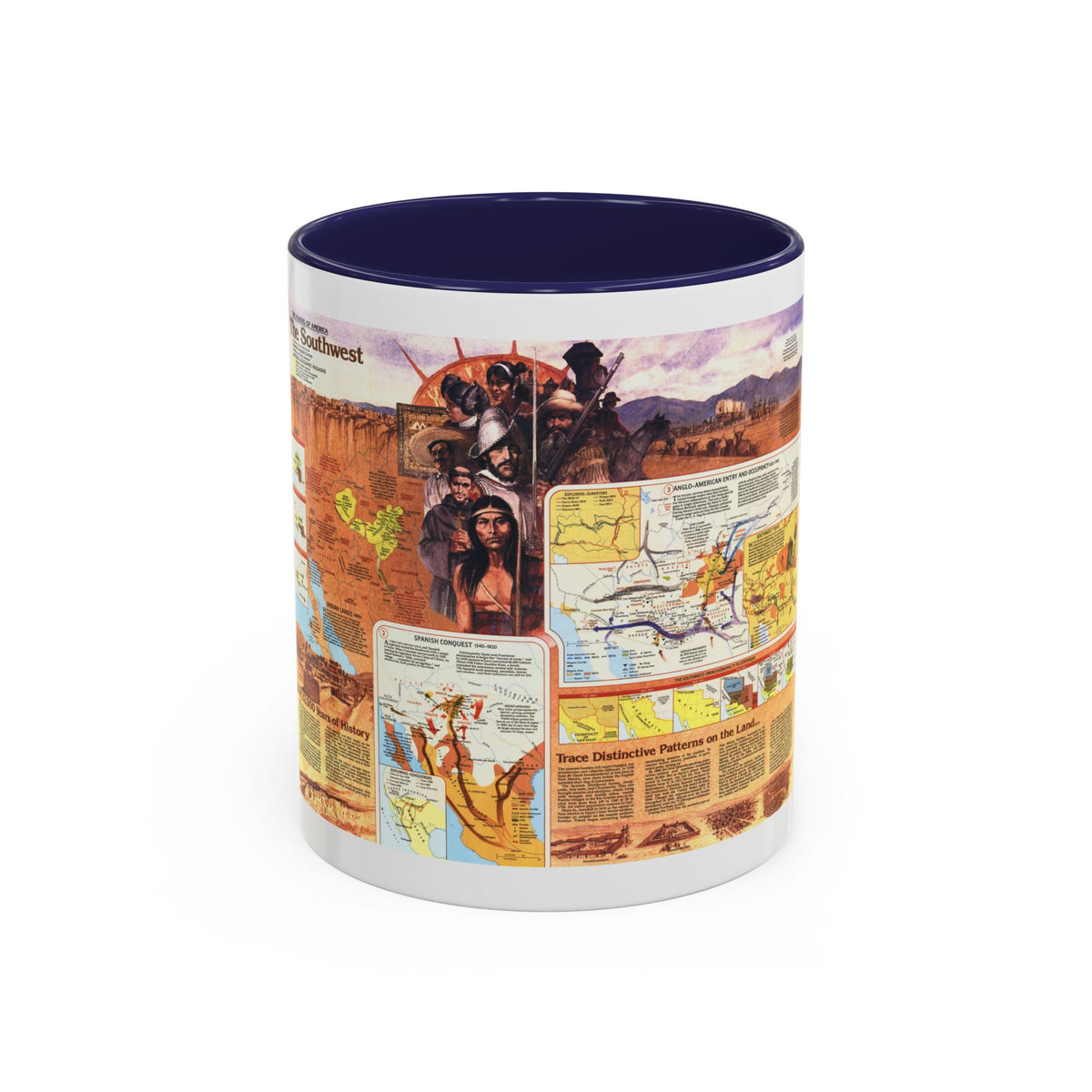 USA - Southwest 2 (1982) (Map) Accent Coffee Mug