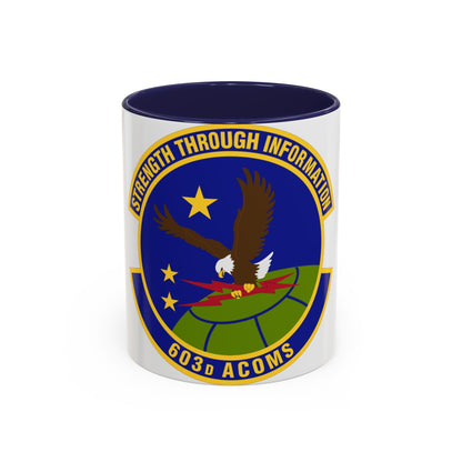 603d Air Communications Squadron (U.S. Air Force) Accent Coffee Mug