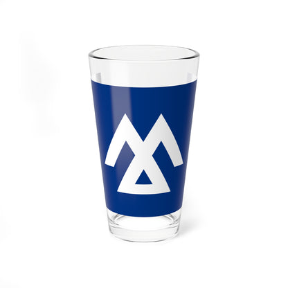 Flag of Minamishinano Nagano 1975-2005 (Japan) Pint Glass 16oz