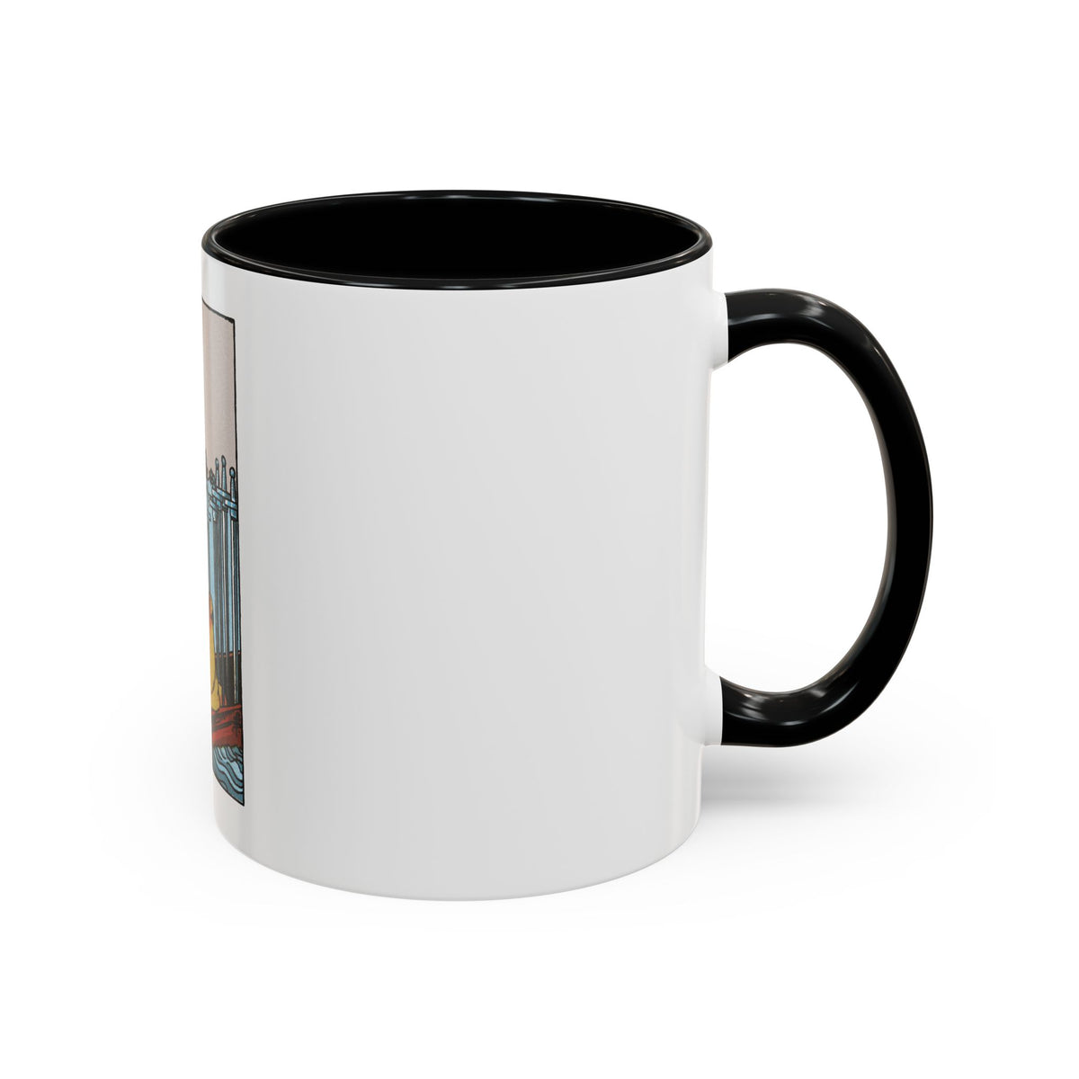 The 6 of Swords (Tarot Card) Accent Coffee Mug