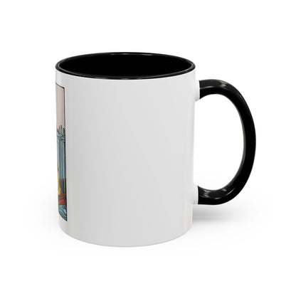 The 6 of Swords (Tarot Card) Accent Coffee Mug