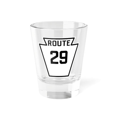 PA-29 1926 (Pennsylvania) (Road Sign) Shot Glass 1.5oz