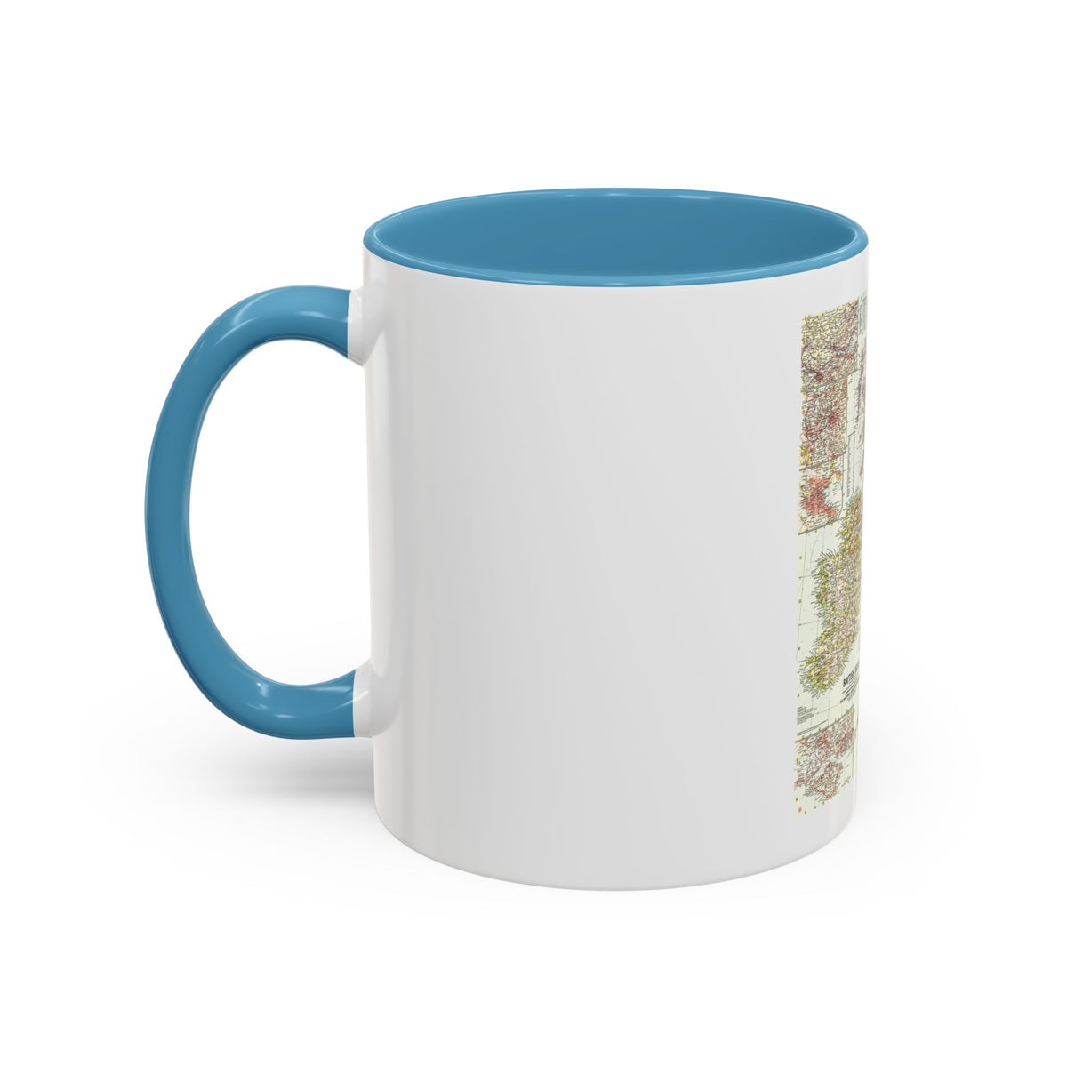 British Isles (1958) (Map) Accent Coffee Mug