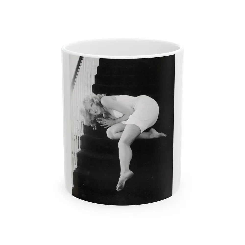 Julie Newmar #245 (Vintage Female Icon) White Coffee Mug-11oz-Go Mug Yourself