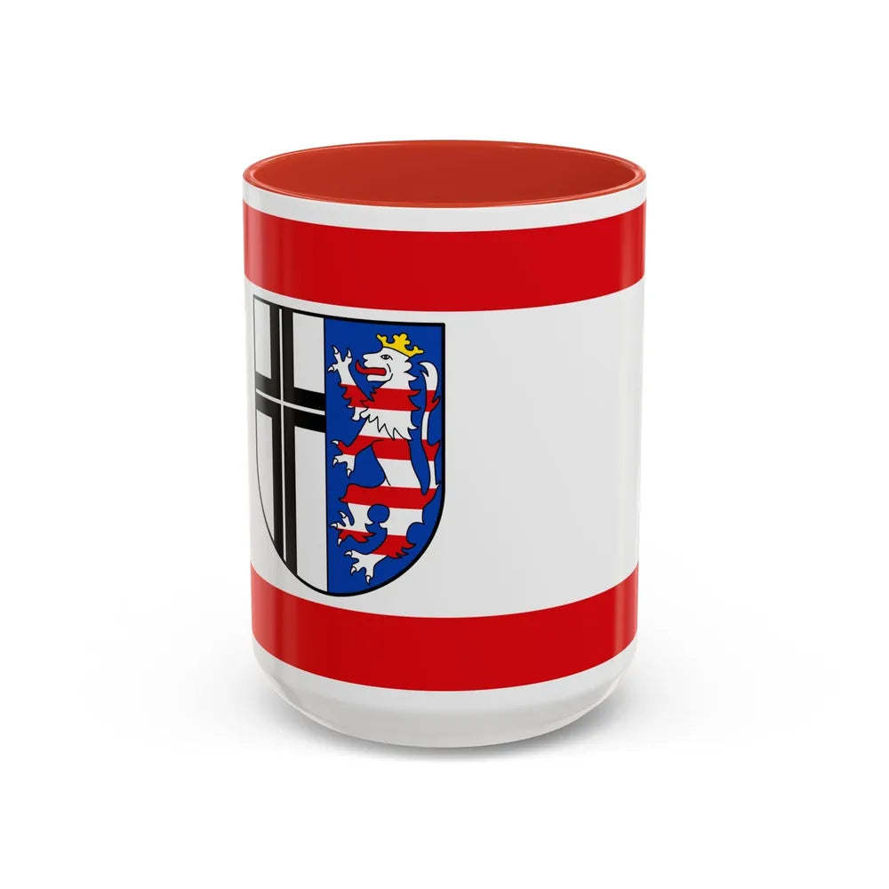 Flag of Fulda Germany - Accent Coffee Mug-15oz-Red-Go Mug Yourself