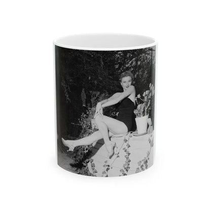 Carol Ohmart #32 (Vintage Female Icon) White Coffee Mug-11oz-Go Mug Yourself