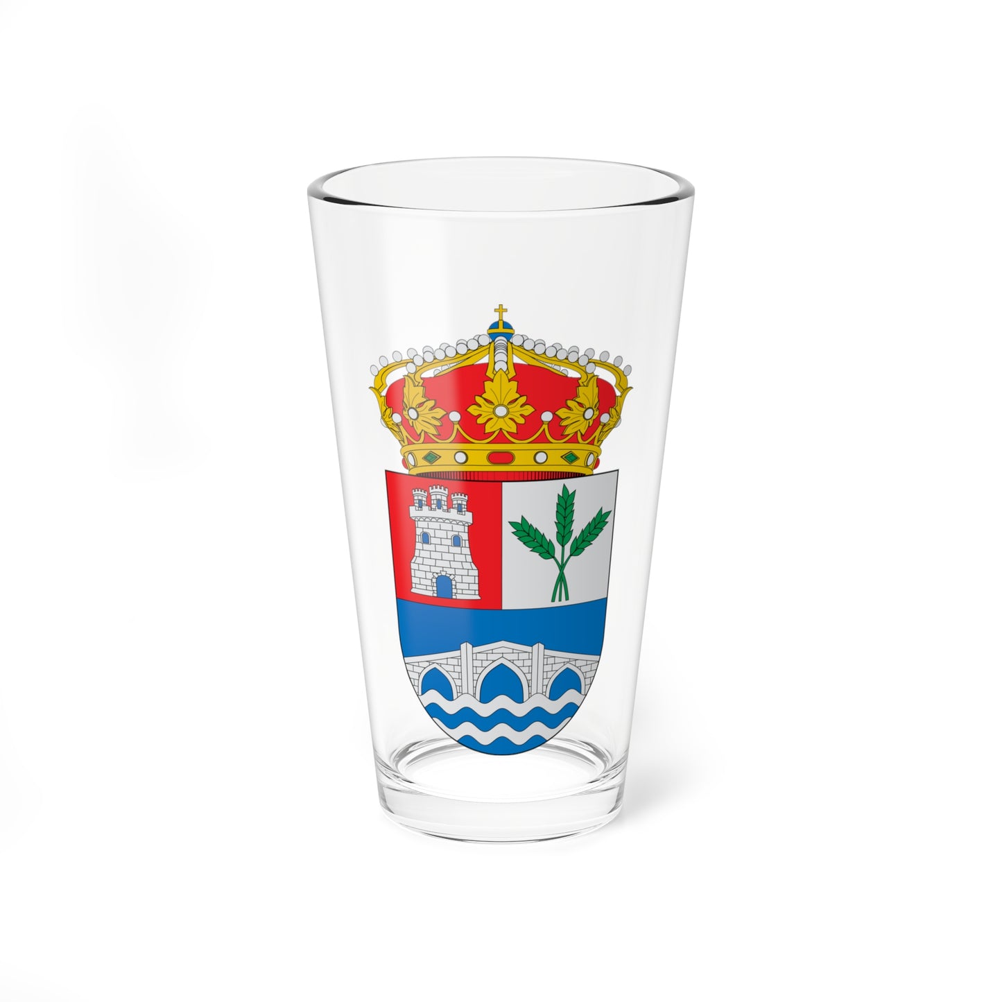 Escudo de Alija del Infantado (Spain) (Coat of Arms) Pint Glass 16oz