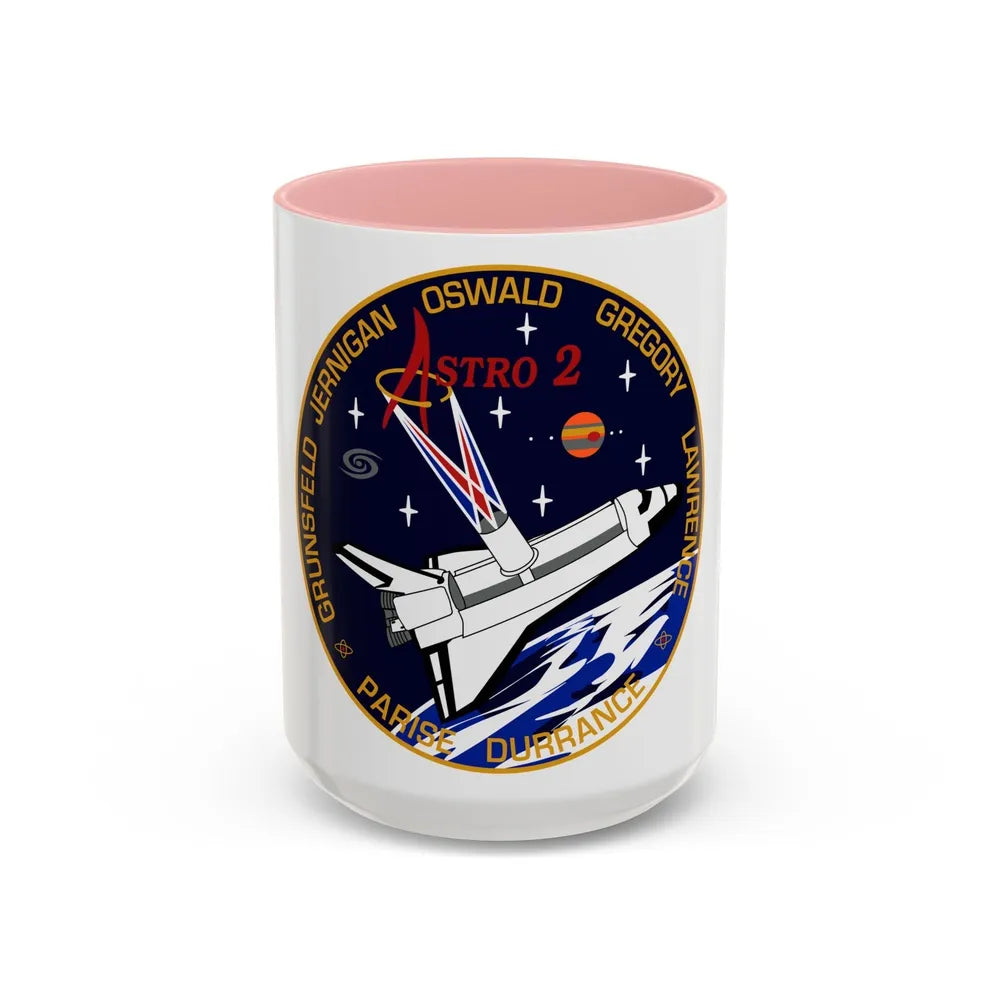 STS 67 (NASA) Accent Coffee Mug-15oz-Pink-Go Mug Yourself