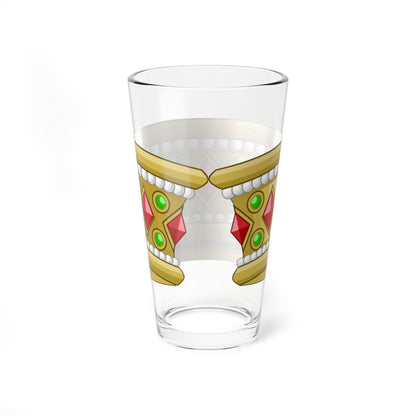Iron crown of Lombardia historic depiction (Italy) (Coat of Arms) Pint Glass 16oz