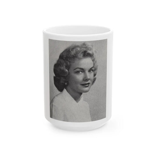 Leslie Parrish #167 (Vintage Female Icon) White Coffee Mug-15oz-Go Mug Yourself