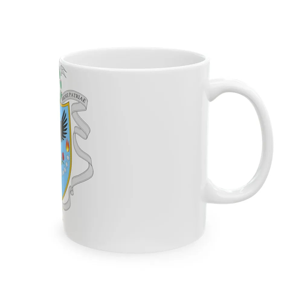 Coat of arms of Gran Colombia (1820) - White Coffee Mug-Go Mug Yourself