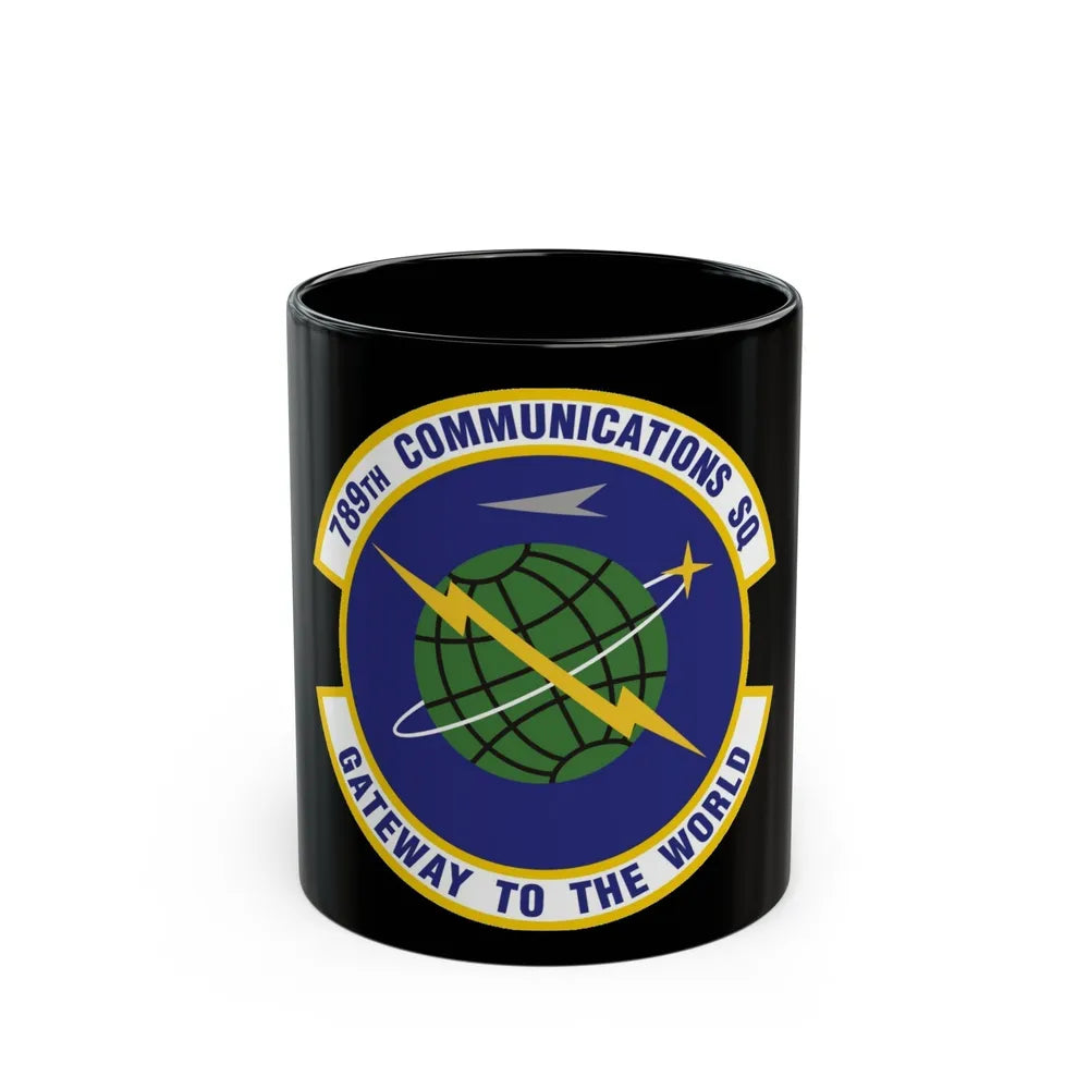 789th Communications Squadron (U.S. Air Force) Black Coffee Mug-11oz-Go Mug Yourself