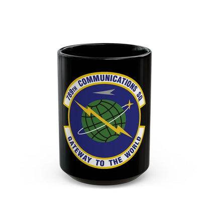 789th Communications Squadron (U.S. Air Force) Black Coffee Mug-15oz-Go Mug Yourself