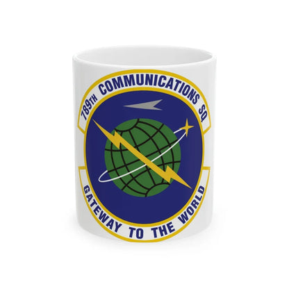 789th Communications Squadron (U.S. Air Force) White Coffee Mug-11oz-Go Mug Yourself