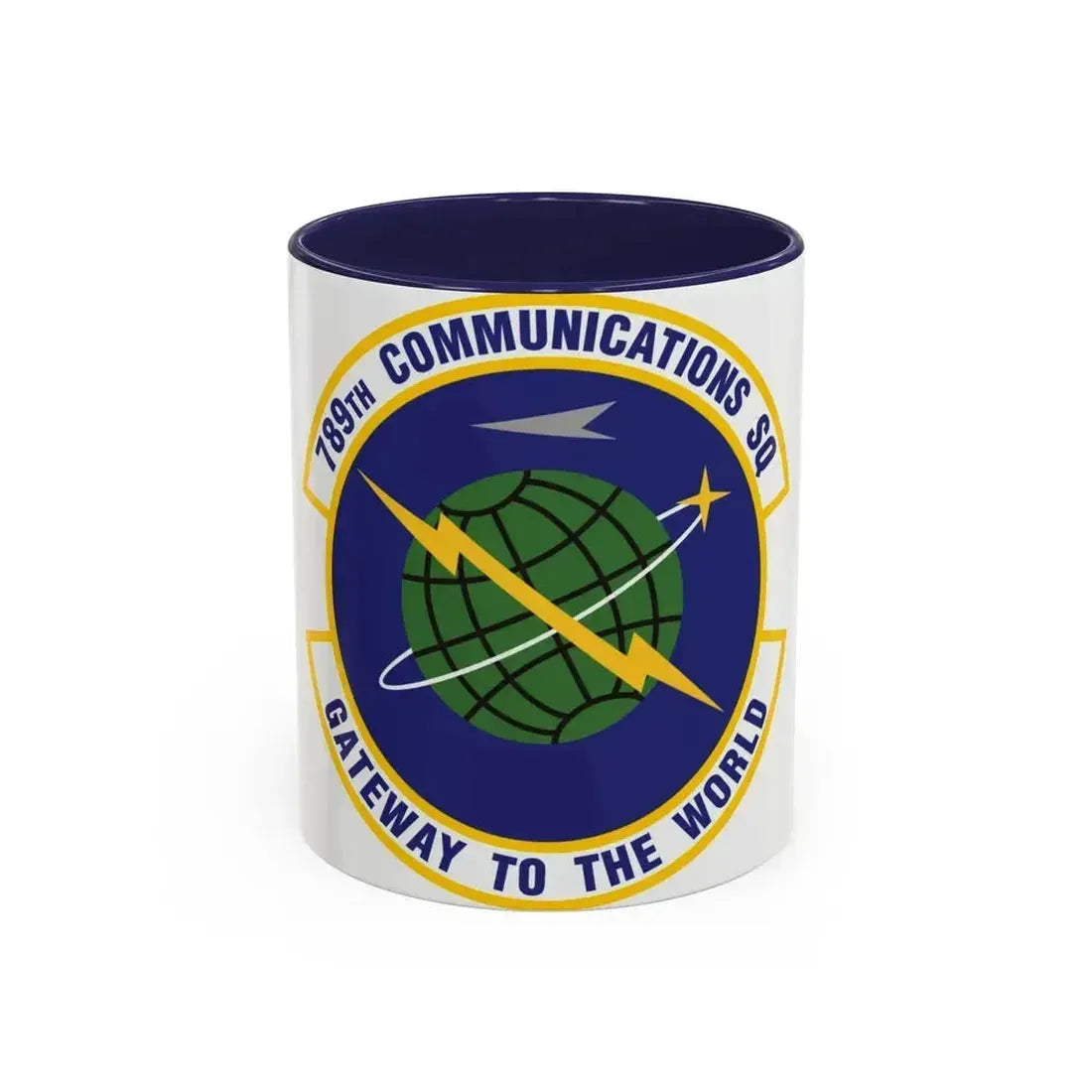 789th Communications Squadron (U.S. Air Force) Accent Coffee Mug 11oz Navy - Go Mug Yourself