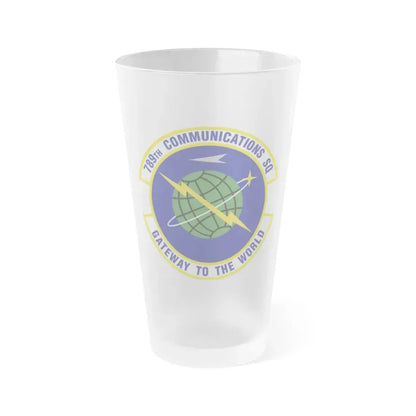 789th Communications Squadron (U.S. Air Force) Frosted Pint Glass 16oz Default Title - Go Mug Yourself
