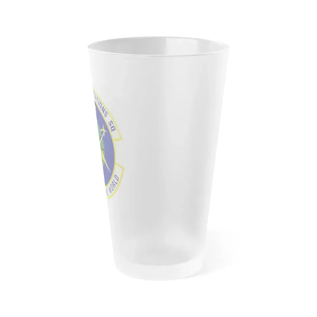 789th Communications Squadron (U.S. Air Force) Frosted Pint Glass 16oz - Go Mug Yourself