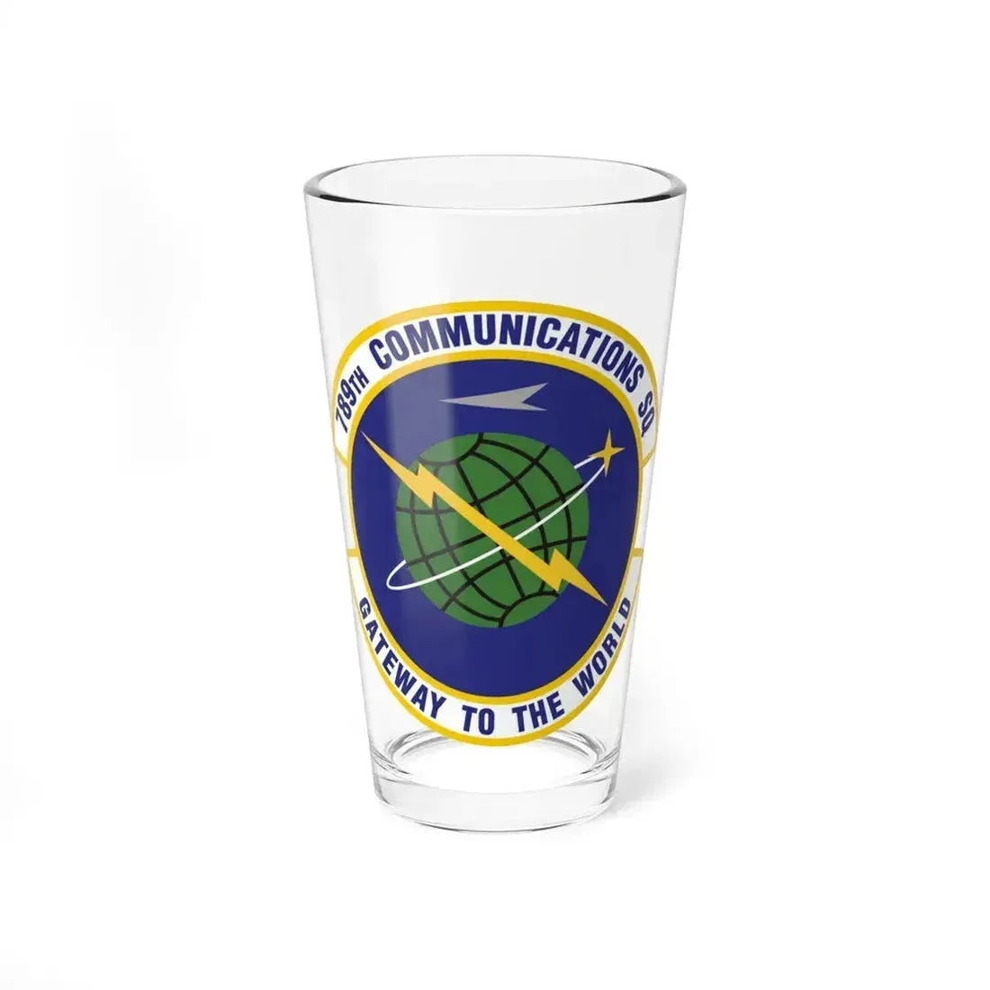 789th Communications Squadron (U.S. Air Force) Pint Glass 16oz 16oz - Go Mug Yourself