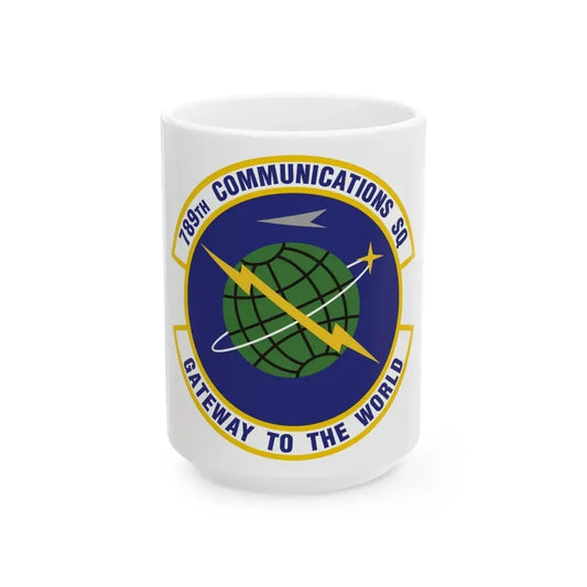 789th Communications Squadron (U.S. Air Force) White Coffee Mug 15oz - Go Mug Yourself