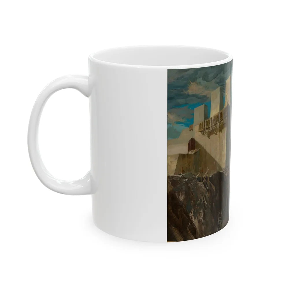 Dam Building, United Engineers & Constructors Inc., advertisement - White Coffee Mug-Go Mug Yourself