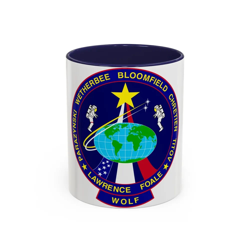 STS 86 (NASA) Accent Coffee Mug-11oz-Navy-Go Mug Yourself