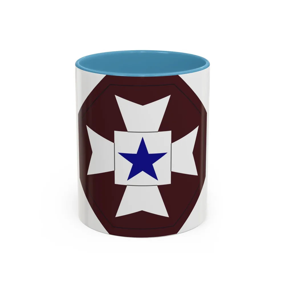 Medical Command Europe (U.S. Army) Accent Coffee Mug-11oz-Light Blue-Go Mug Yourself