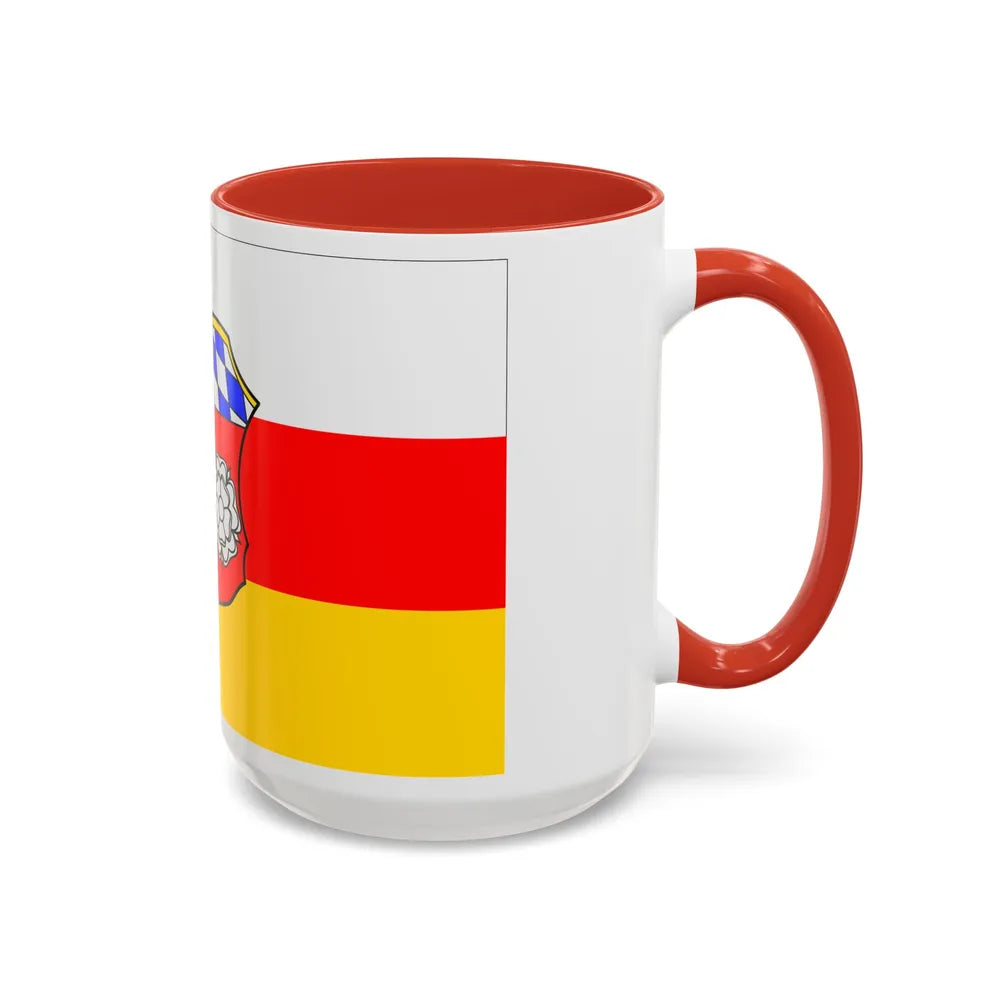 Flag of Freising Germany - Accent Coffee Mug-Go Mug Yourself