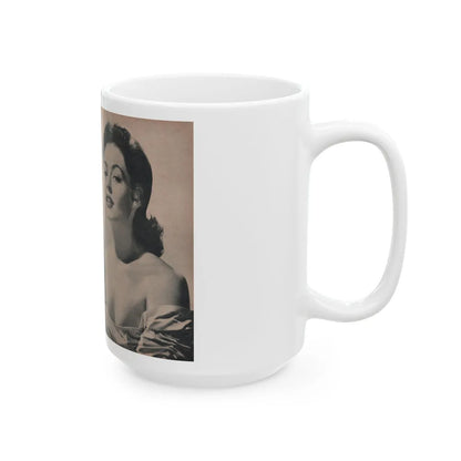 Barbara Darrow #35 - 4 B&W Photos from PHOTO Mag. Dec. '54 (Vintage Female Icon) White Coffee Mug-Go Mug Yourself