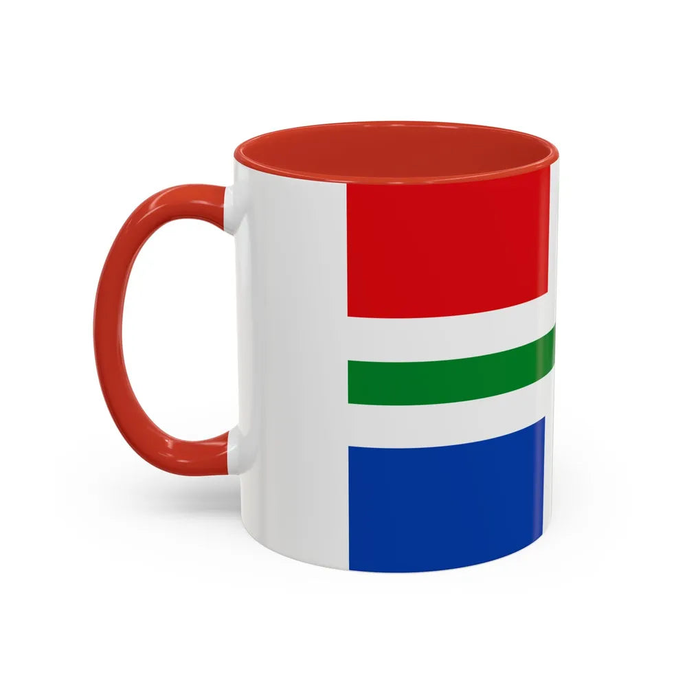 Flag of Groningen Netherlands - Accent Coffee Mug-Go Mug Yourself