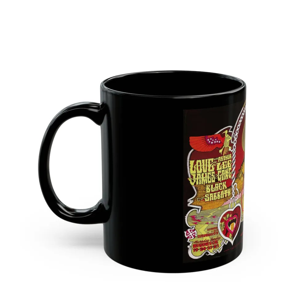 Sha Na Na 1970 (Music Poster) Black Coffee Mug-Go Mug Yourself