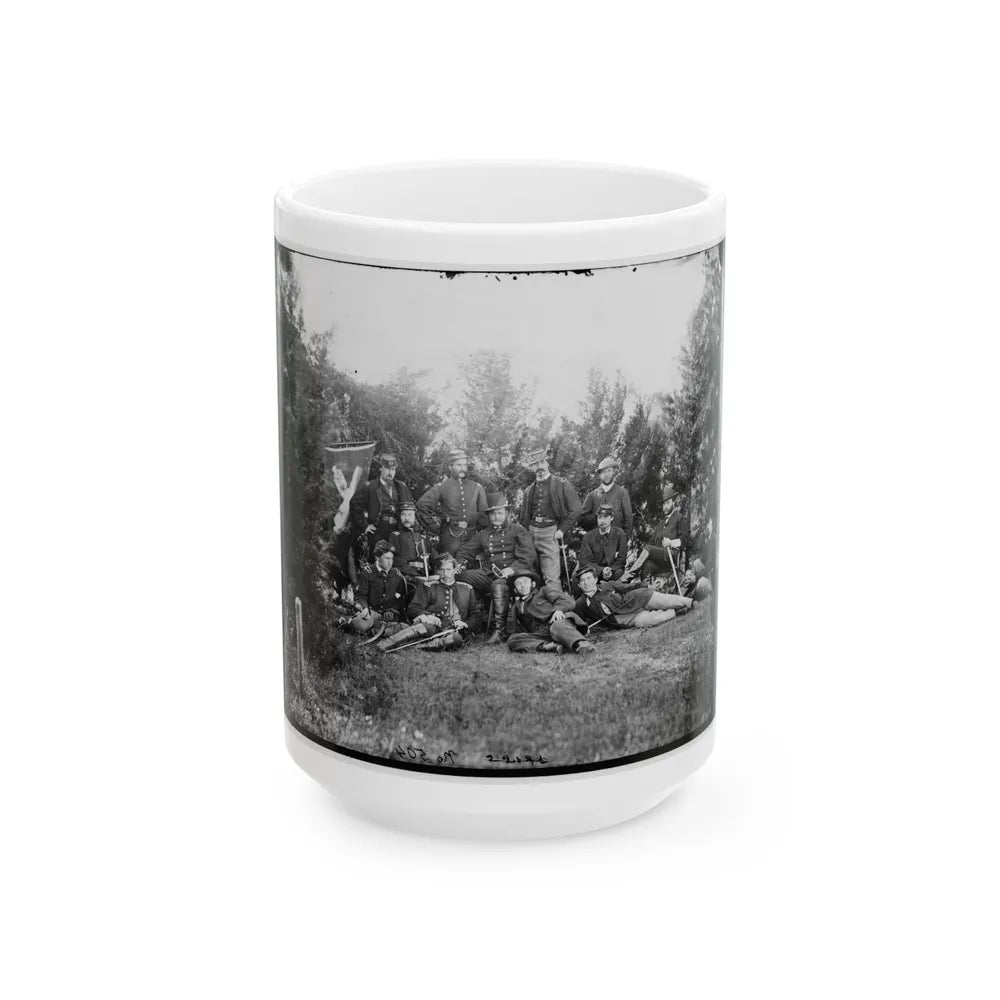 Culpeper, Va. Gen Robert O. Tyler And Staff Of The Artillery Reserve; Another View (U.S. Civil War) White Coffee Mug-15oz-Go Mug Yourself