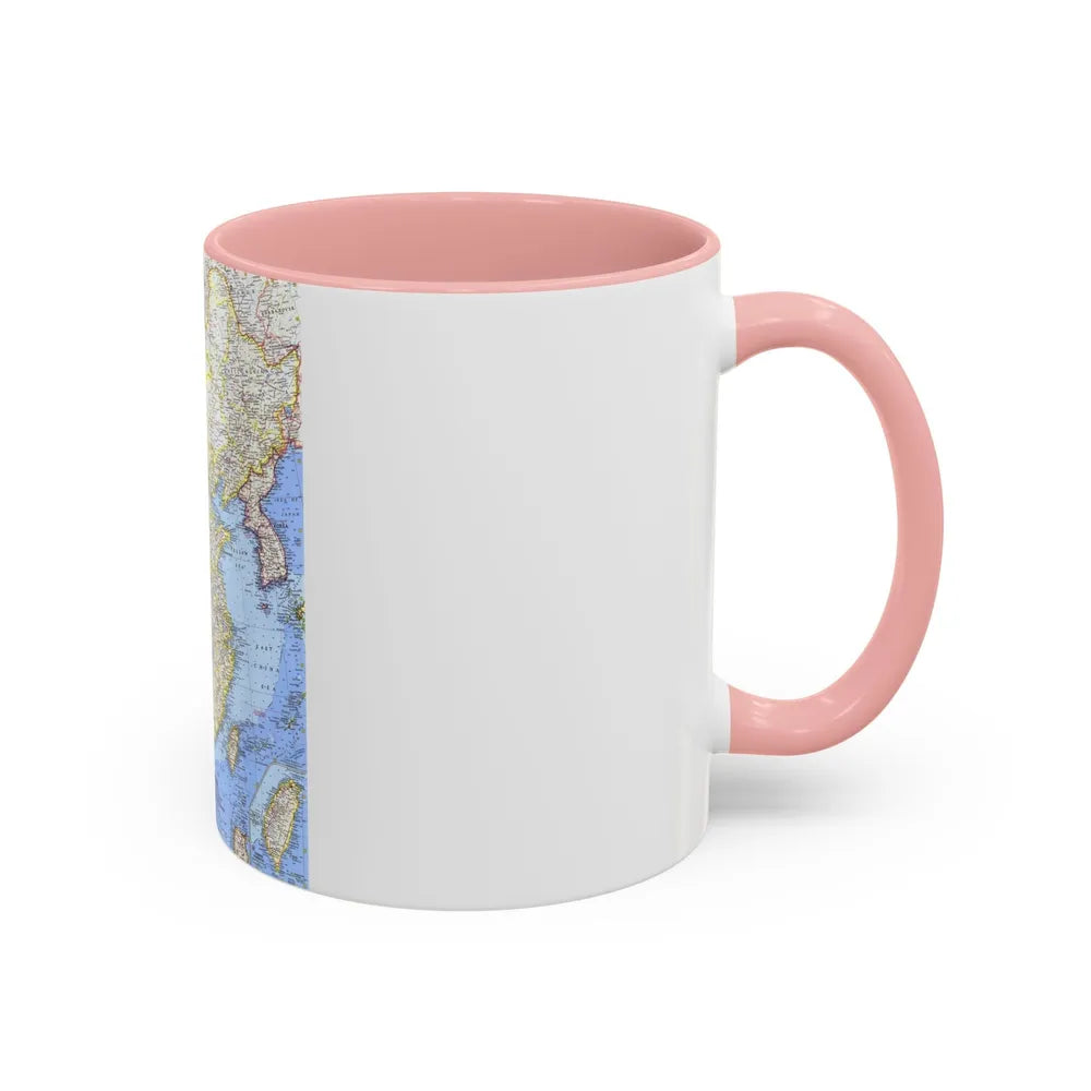 China (1964) (Map) Accent Coffee Mug-Go Mug Yourself