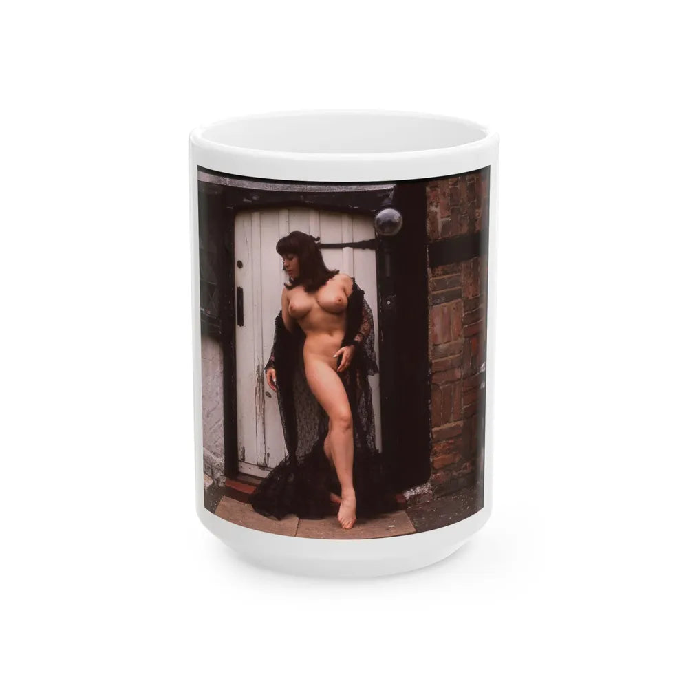 June Palmer #343 - Nude (Vintage Female Icon) White Coffee Mug-15oz-Go Mug Yourself