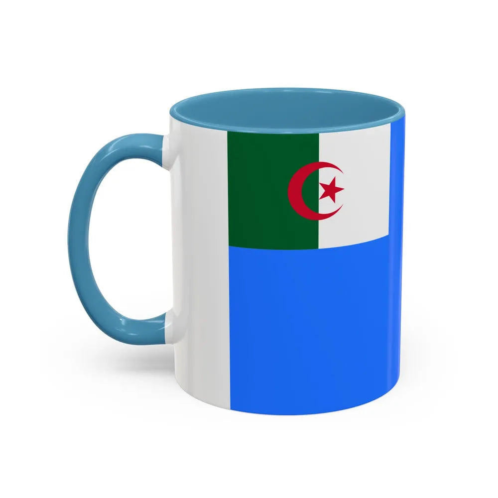 Naval Jack of Algeria - Accent Coffee Mug-Go Mug Yourself