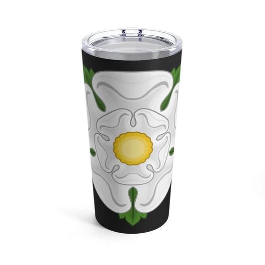 White Rose Badge of York - Tumbler 20oz-20oz-Go Mug Yourself