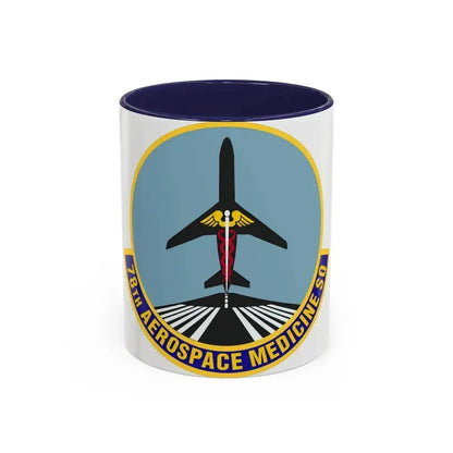 78th Aerospace Medicine Squadron (U.S. Air Force) Accent Coffee Mug 11oz Navy - Go Mug Yourself