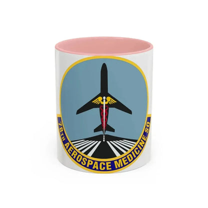 78th Aerospace Medicine Squadron (U.S. Air Force) Accent Coffee Mug 11oz Pink - Go Mug Yourself