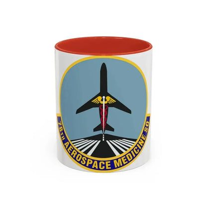 78th Aerospace Medicine Squadron (U.S. Air Force) Accent Coffee Mug 11oz Red - Go Mug Yourself