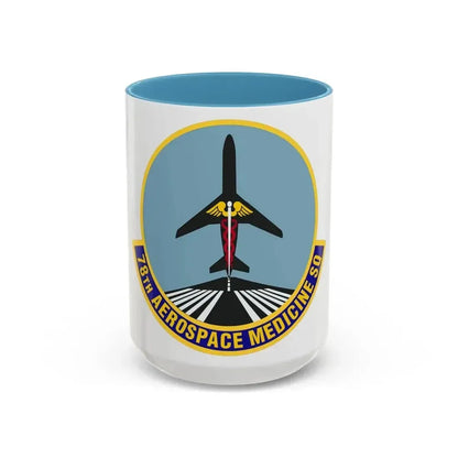 78th Aerospace Medicine Squadron (U.S. Air Force) Accent Coffee Mug 15oz Light Blue - Go Mug Yourself