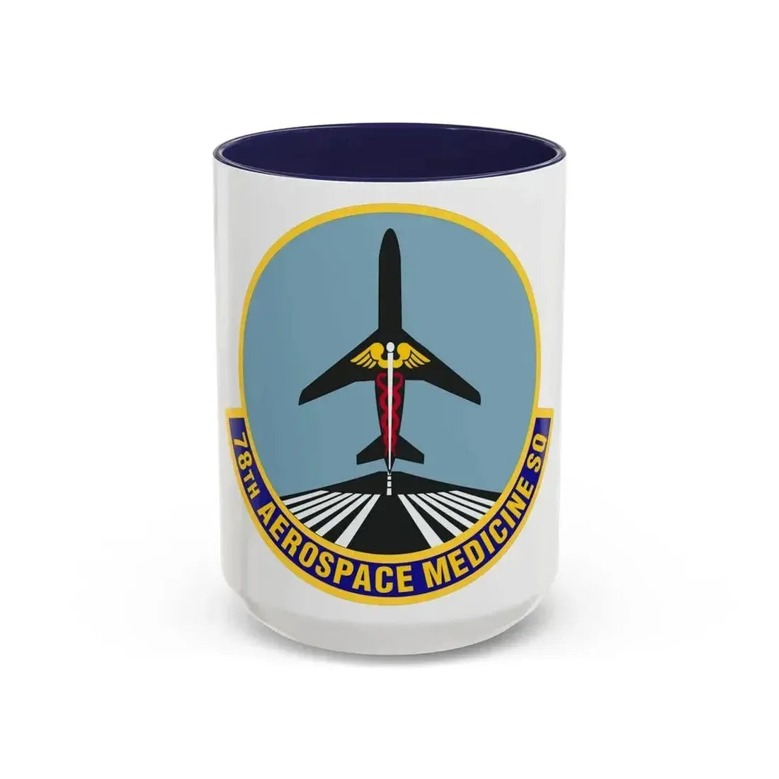 78th Aerospace Medicine Squadron (U.S. Air Force) Accent Coffee Mug 15oz Navy - Go Mug Yourself