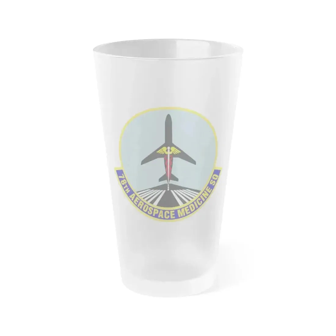 78th Aerospace Medicine Squadron (U.S. Air Force) Frosted Pint Glass 16oz 16oz Frosted - Go Mug Yourself