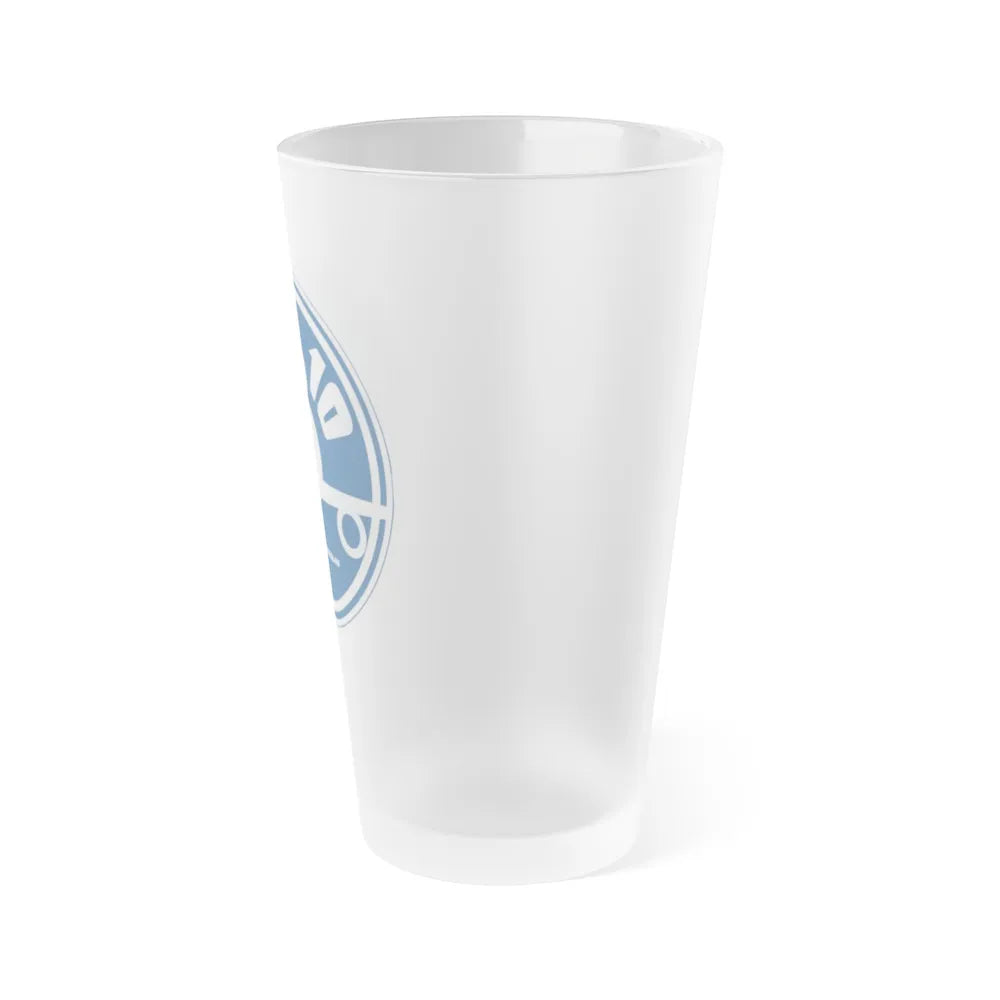 78th ARS with KC 10 blue image (U.S. Air Force) Frosted Pint Glass 16oz-Go Mug Yourself